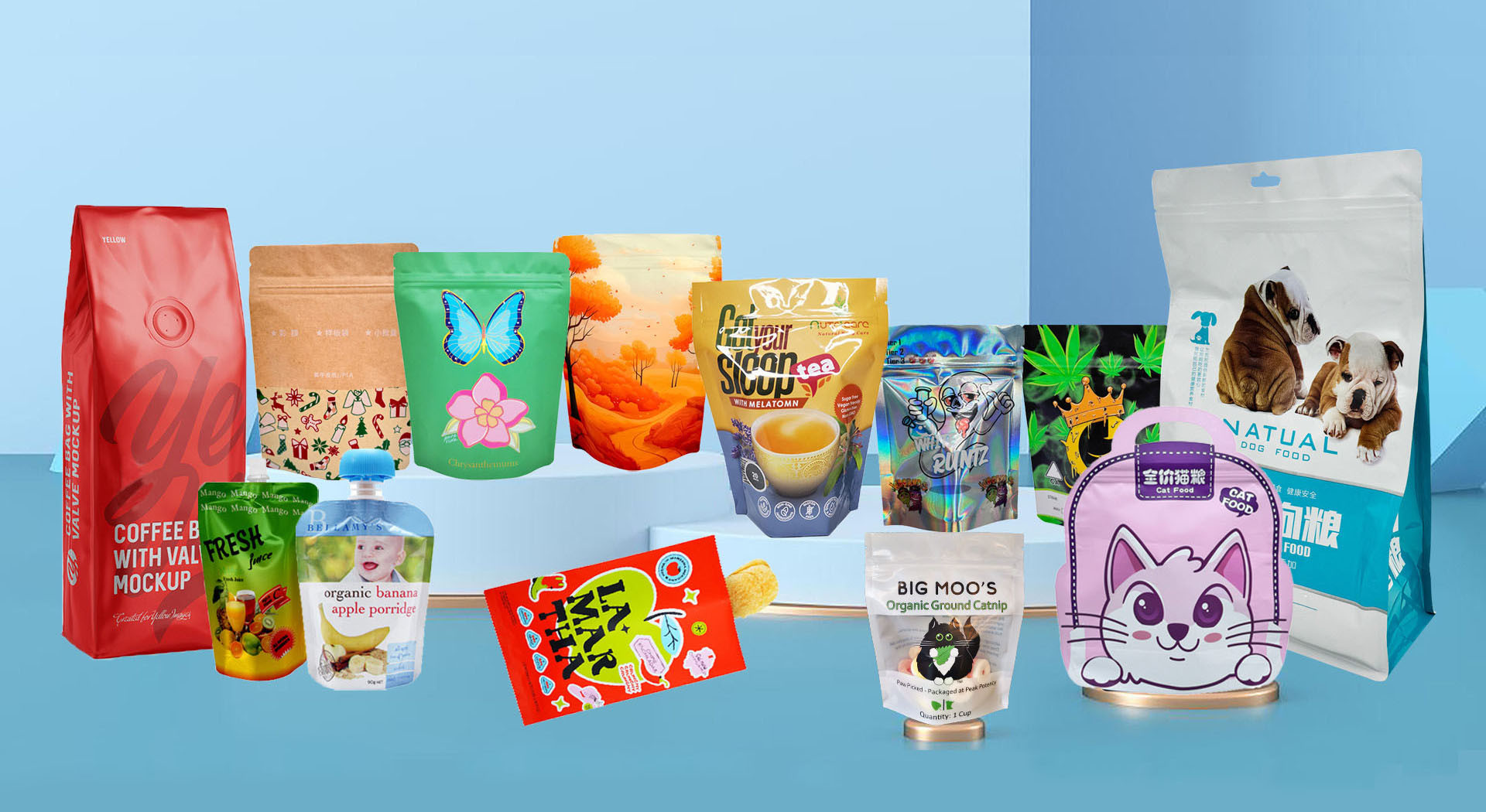 کیفیت کیسه های ایستاده سفارشی کارخانه