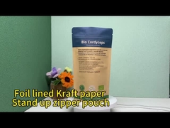 کوله کاغذ کرافت با زپ لاک