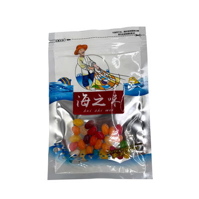 خرید یک طرف نقره یک طرف شفاف سفارشی چاپ شده کیسه های Mylar با پنجره Ziplock برای بسته بندی طعمه ماهیگیری غذاهای دریایی online manufacture