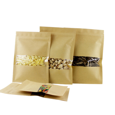 خرید ضد بوی صاف 3 طرف مهر و موم کیسه با پنجره شفاف با Ziplock برای آجیل مواد غذایی خشک online manufacture