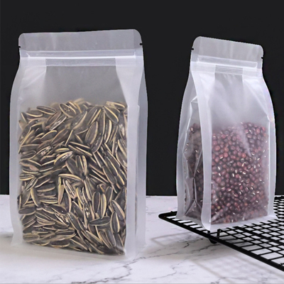 خرید میان وعده های غذایی مواد غذایی خشک مات شفاف پایین صاف بلند با زیپ MOPP / PET / PE online manufacture