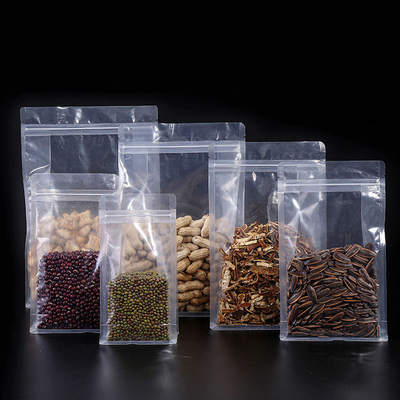 خرید پاکت صاف شفاف و صاف با زیپ PET / PE درجه غذایی online manufacture