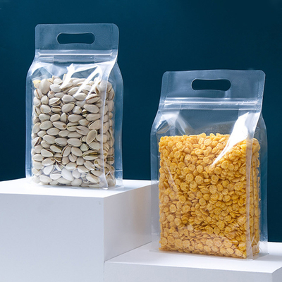 خرید شفاف و ضد رطوبت پاکت های بسته بندی زپ ایستاده برای ذخیره سازی مواد غذایی online manufacture
