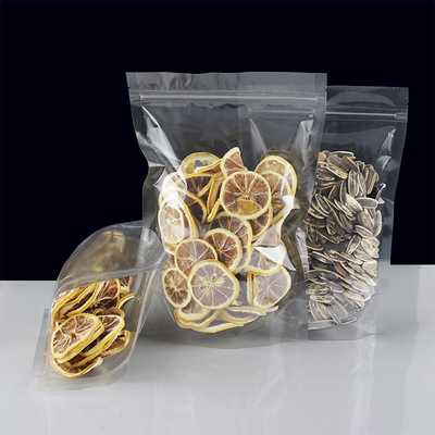خرید پاکت های صاف و شفاف ضد بوی با زپ بلند با شکاف اشک برای بسته بندی مواد غذایی online manufacture