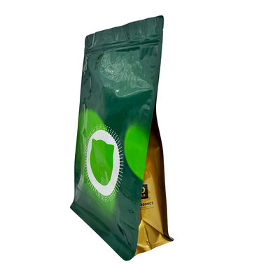 2.5 کیلوگرم طراحی سفارشی سخت کار فلزی بلوک پوشش فلزی پایین مسطح دوباره قابل بسته بندی خشک پالتو سگ بسته بندی مواد غذایی با Ziplock