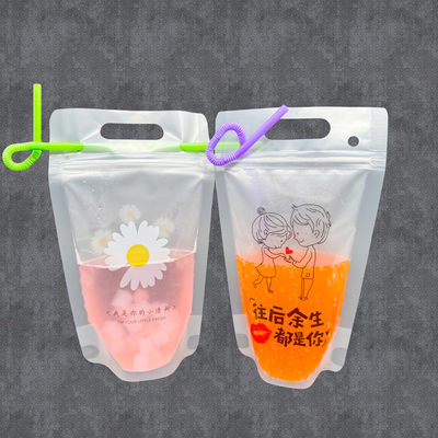 طراحی سفارشی مهمانی کیسه نوشیدنی شخصی ایستاده کیسه های نوشیدنی برای الکل آبمیوه های یخچال نوشابه