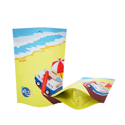 بسته بندی بیرونی انعطاف پذیر فولیک UV Spot Custom Printed Stand Up Bags برای بسته بندی مواد غذایی مرغ و گاو