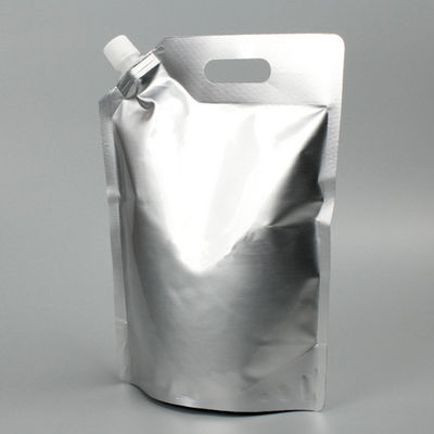 دستگیره قابل تنظیم بالا ورق آلومینیوم ایستاده کیسه با بند و پوشش برای نوشیدنی های مایع بسته بندی